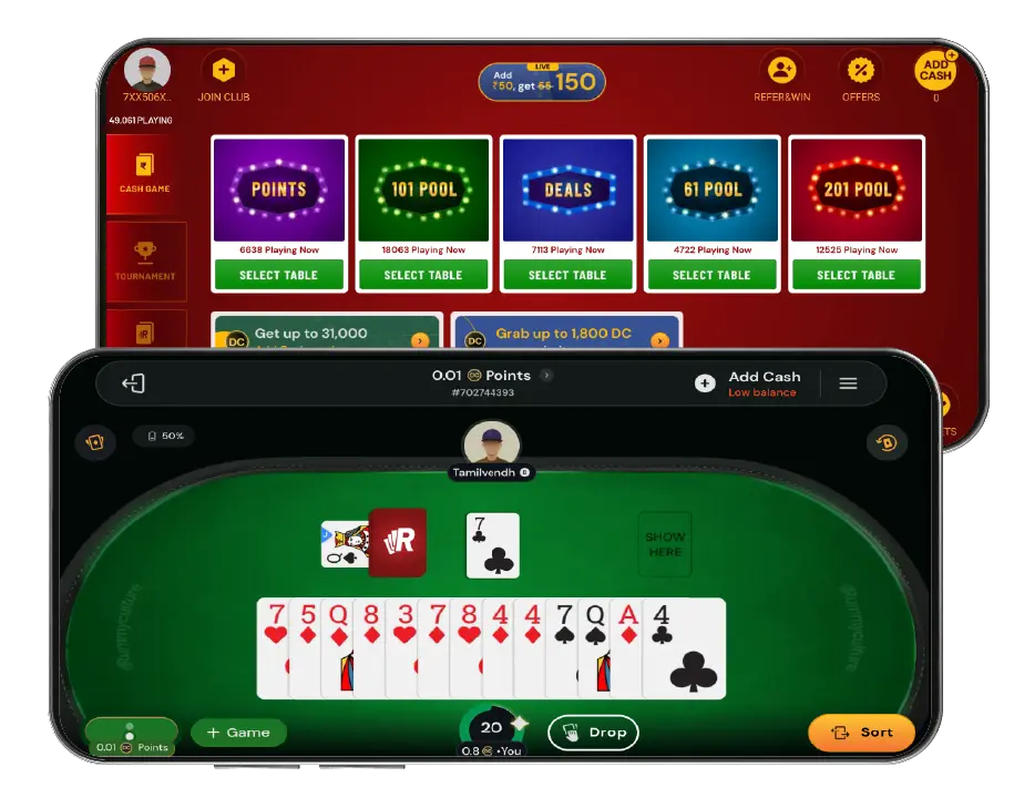 Rummy culture software app